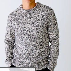 J Crew Marled Cotton Crewneck Sweater